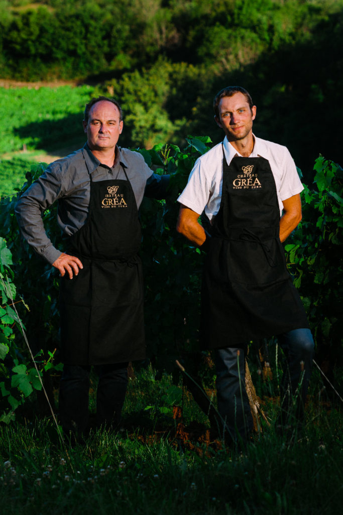 photo d'entreprise vigneronne portrait deux hommes brun